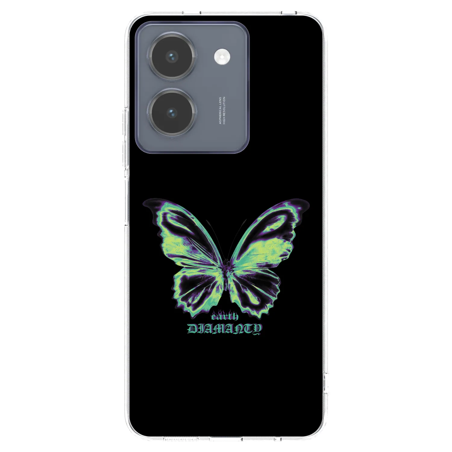 Picasee Vivo Y36 4G Hülle - Transparentes Silikon - Diamanty Blue