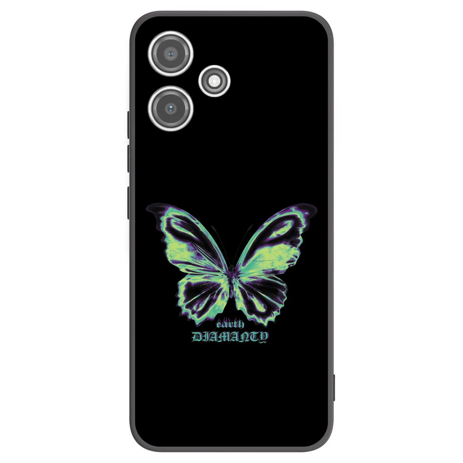 Picasee Xiaomi Redmi 12 5G Hülle - Schwarzes Silikon - Diamanty Blue