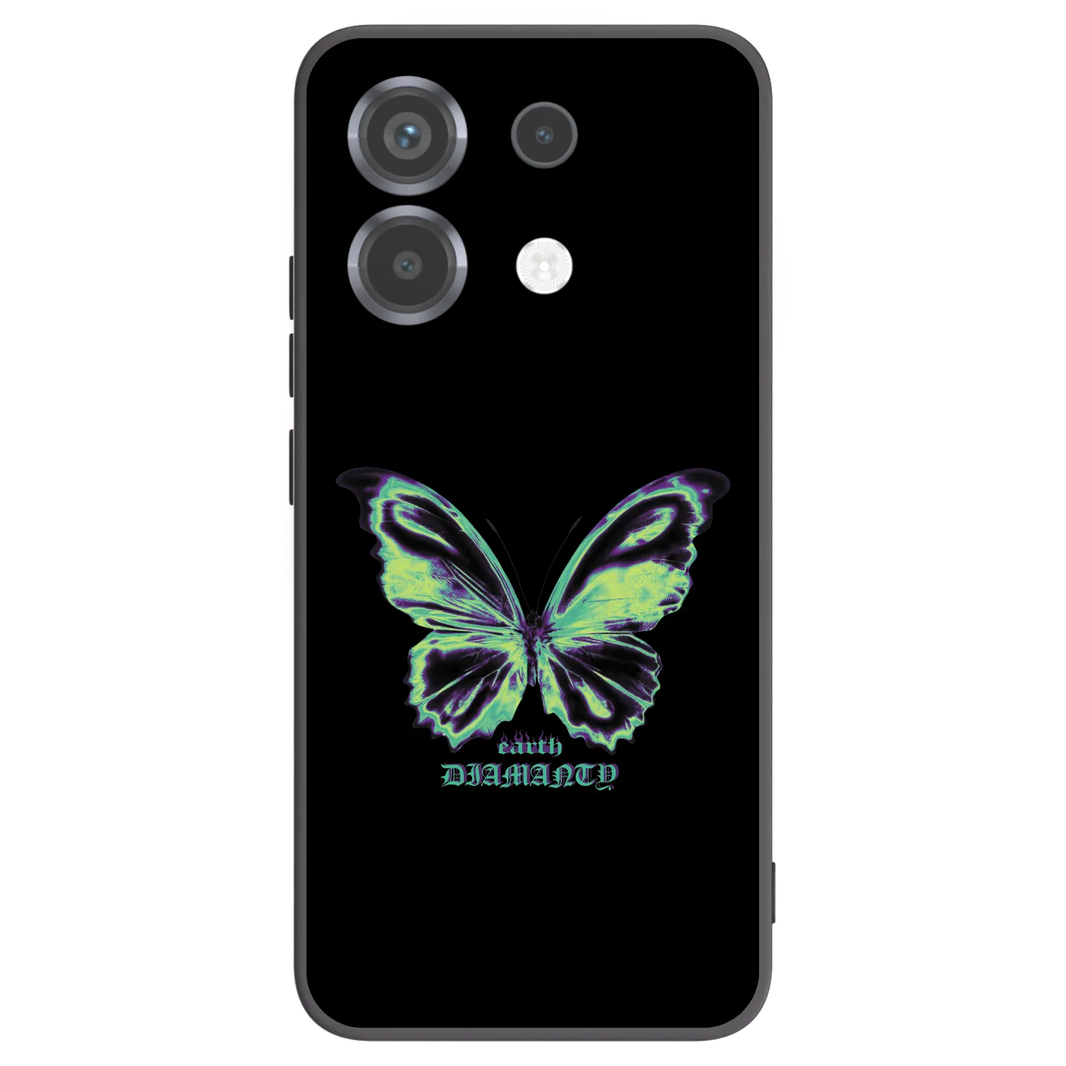 Picasee Xiaomi Poco X6 Hülle - Schwarzes Silikon - Diamanty Blue