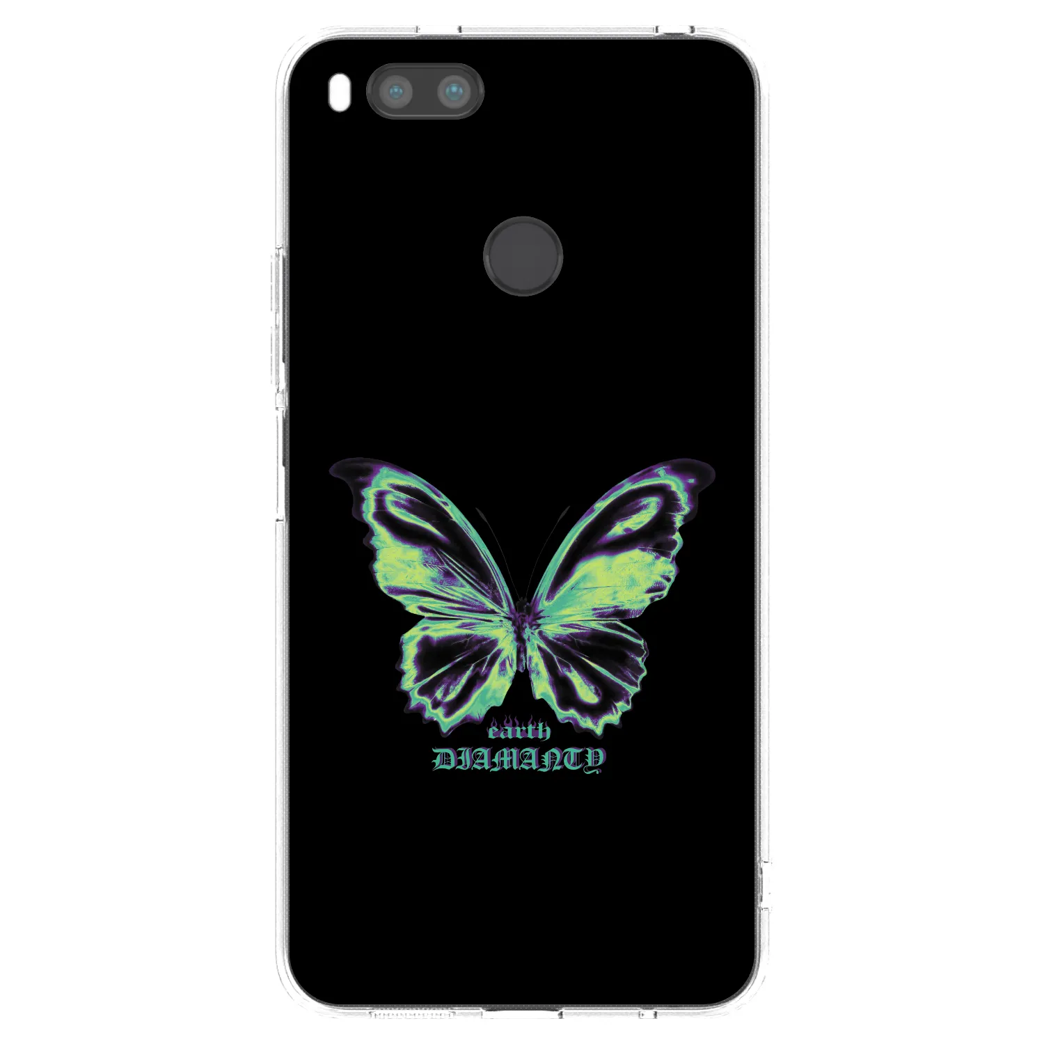 Picasee Xiaomi Mi A1 Global Hülle - Transparentes Silikon - Diamanty Blue