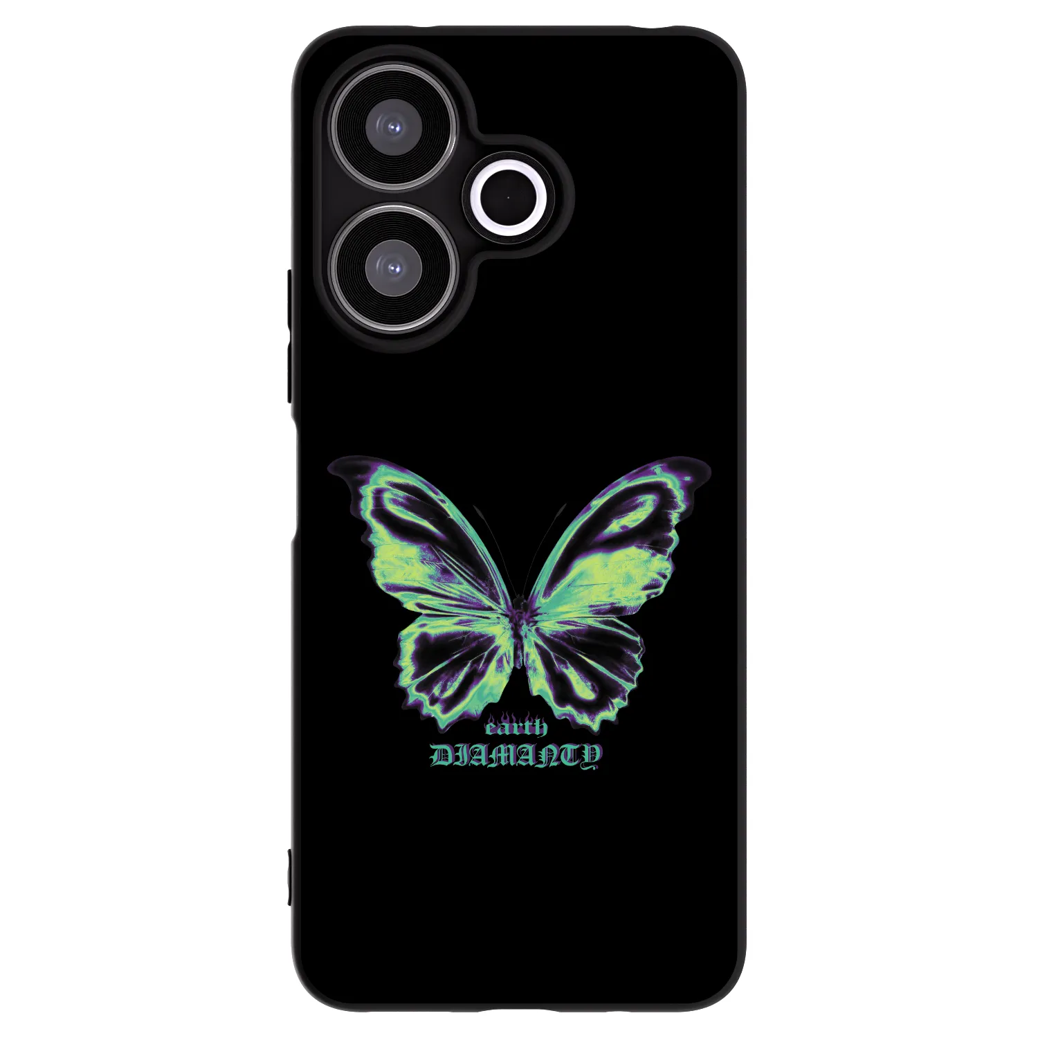 Picasee Xiaomi Redmi 13 4G Hülle - Schwarzes Silikon - Diamanty Blue
