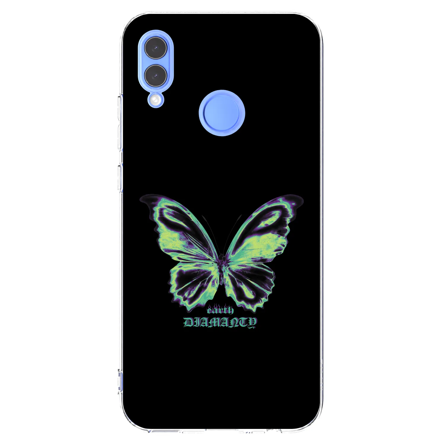 Picasee Honor 10 Lite Hülle - Transparentes Silikon - Diamanty Blue