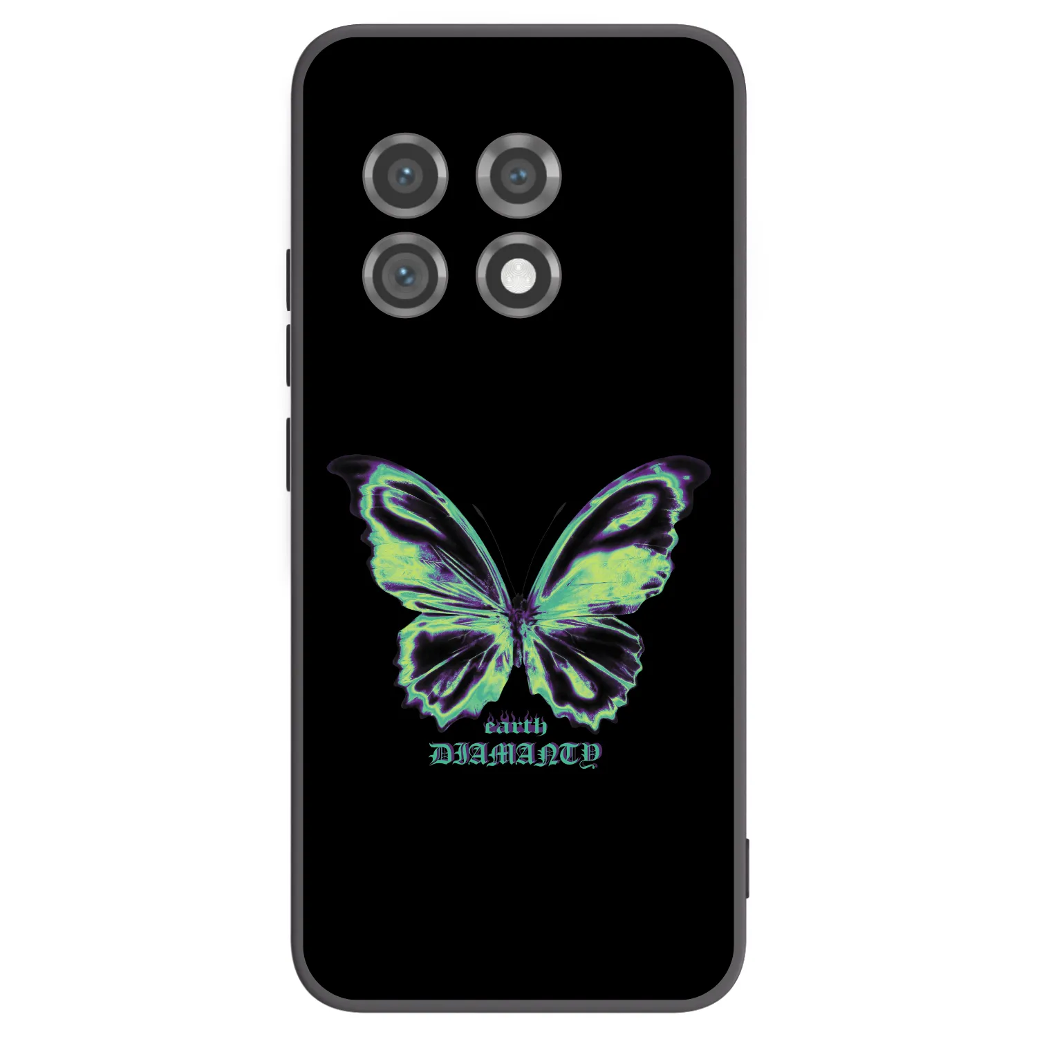 Picasee OnePlus 11 5G Hülle - Schwarzes Silikon - Diamanty Blue