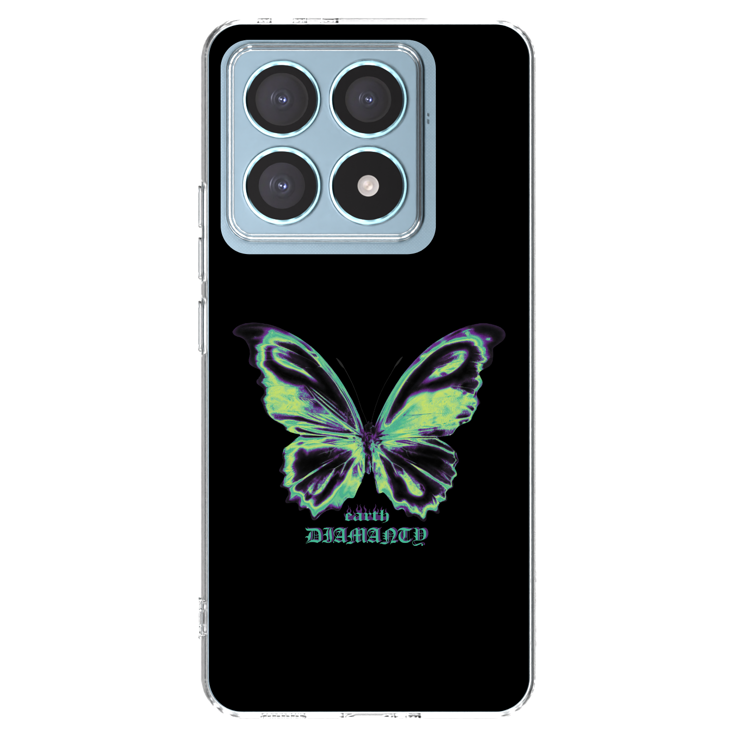 Picasee Xiaomi 14T Pro Hülle - Transparentes Silikon - Diamanty Blue