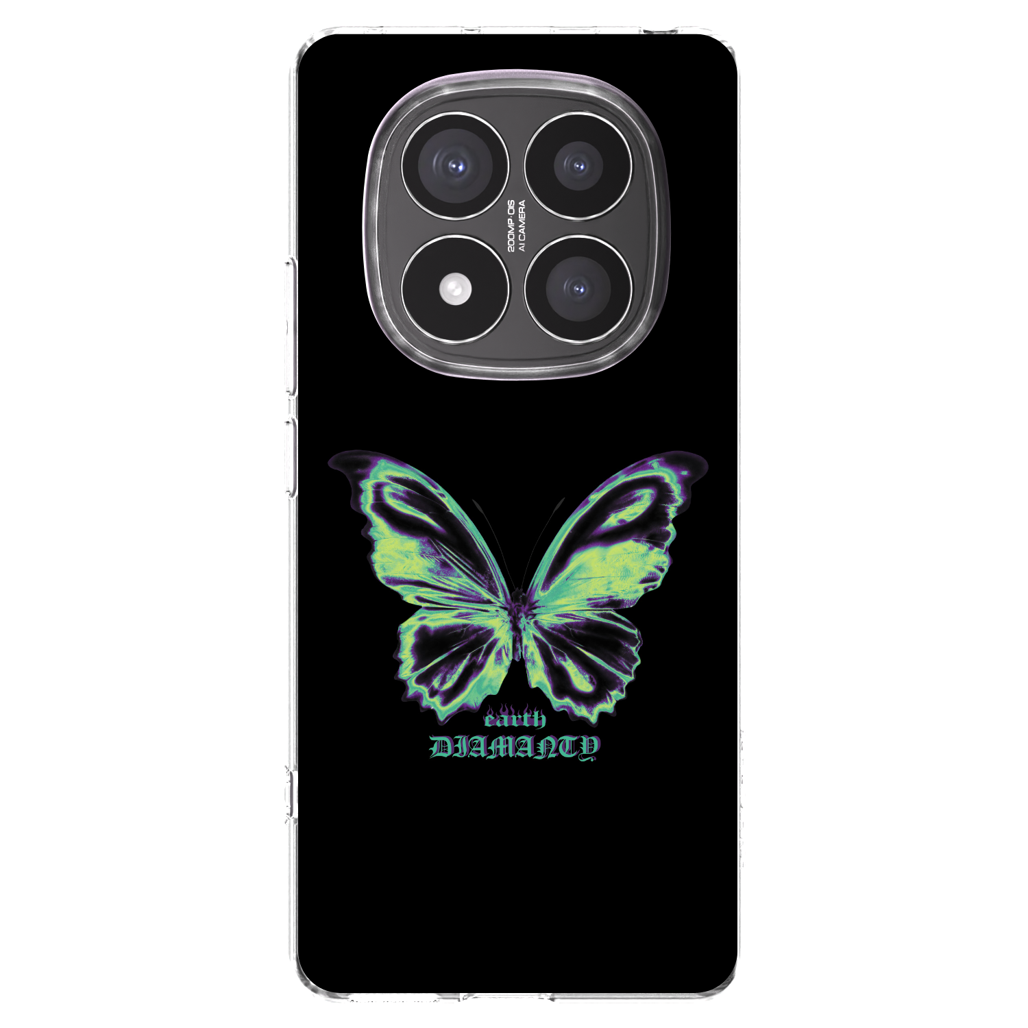 Picasee Xiaomi Redmi Note 14 Pro+ 5G Hülle - Transparentes Silikon - Diamanty Blue