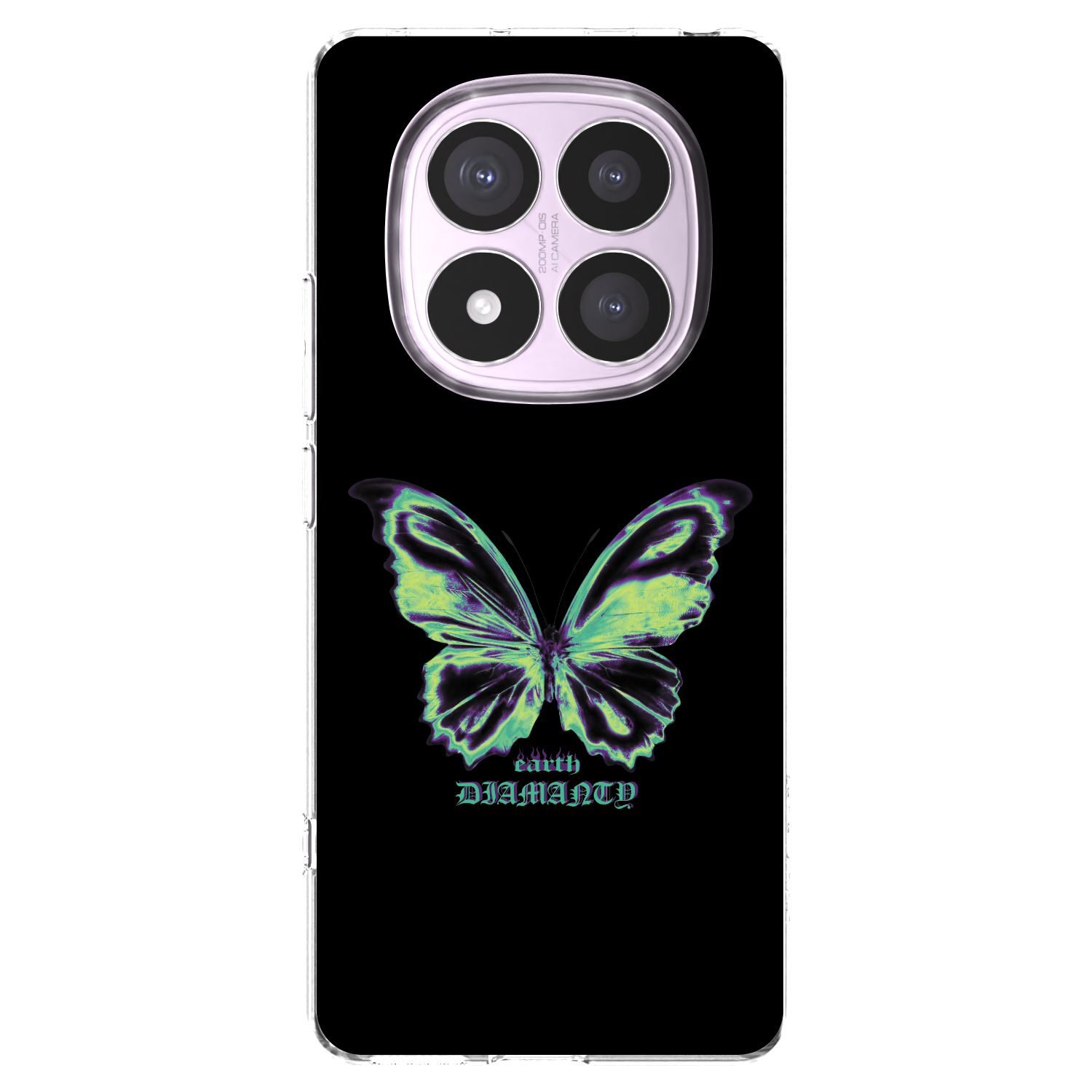 Picasee Xiaomi Redmi Note 14 Pro 5G Hülle - Transparentes Silikon - Diamanty Blue