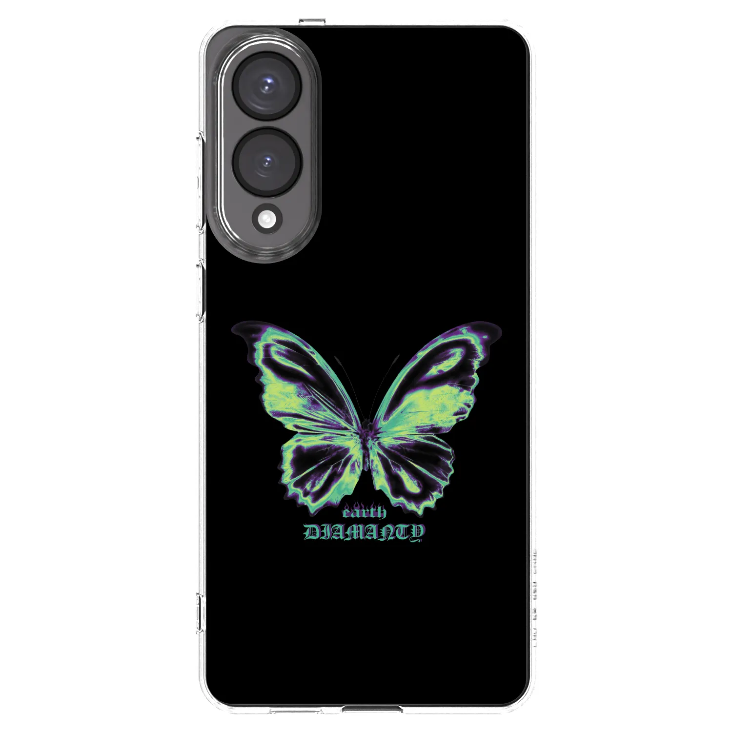 Picasee Samsung Galaxy S25 Edge 5G Hülle - Transparentes Silikon - Diamanty Blue
