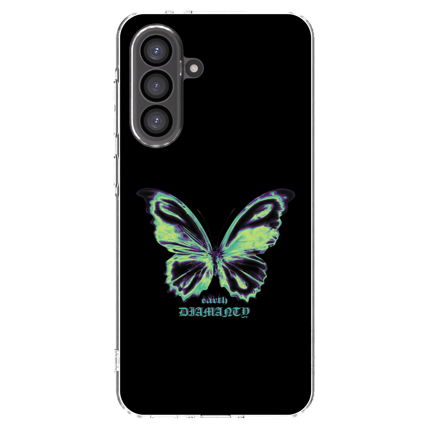Picasee Samsung Galaxy A36 5G Hülle - Transparentes Silikon - Diamanty Blue
