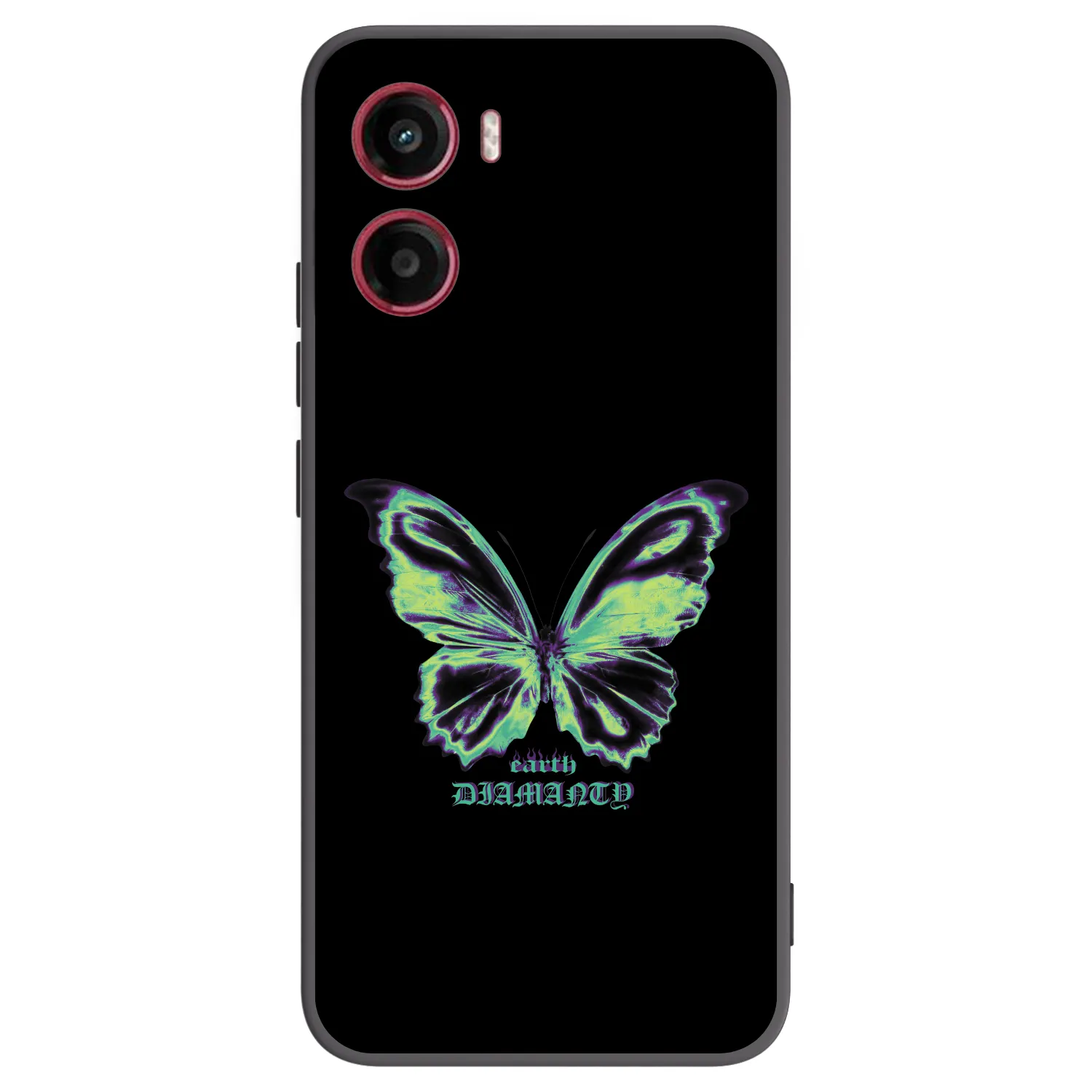 Picasee Motorola Moto G05 Hülle - Schwarzes Silikon - Diamanty Blue