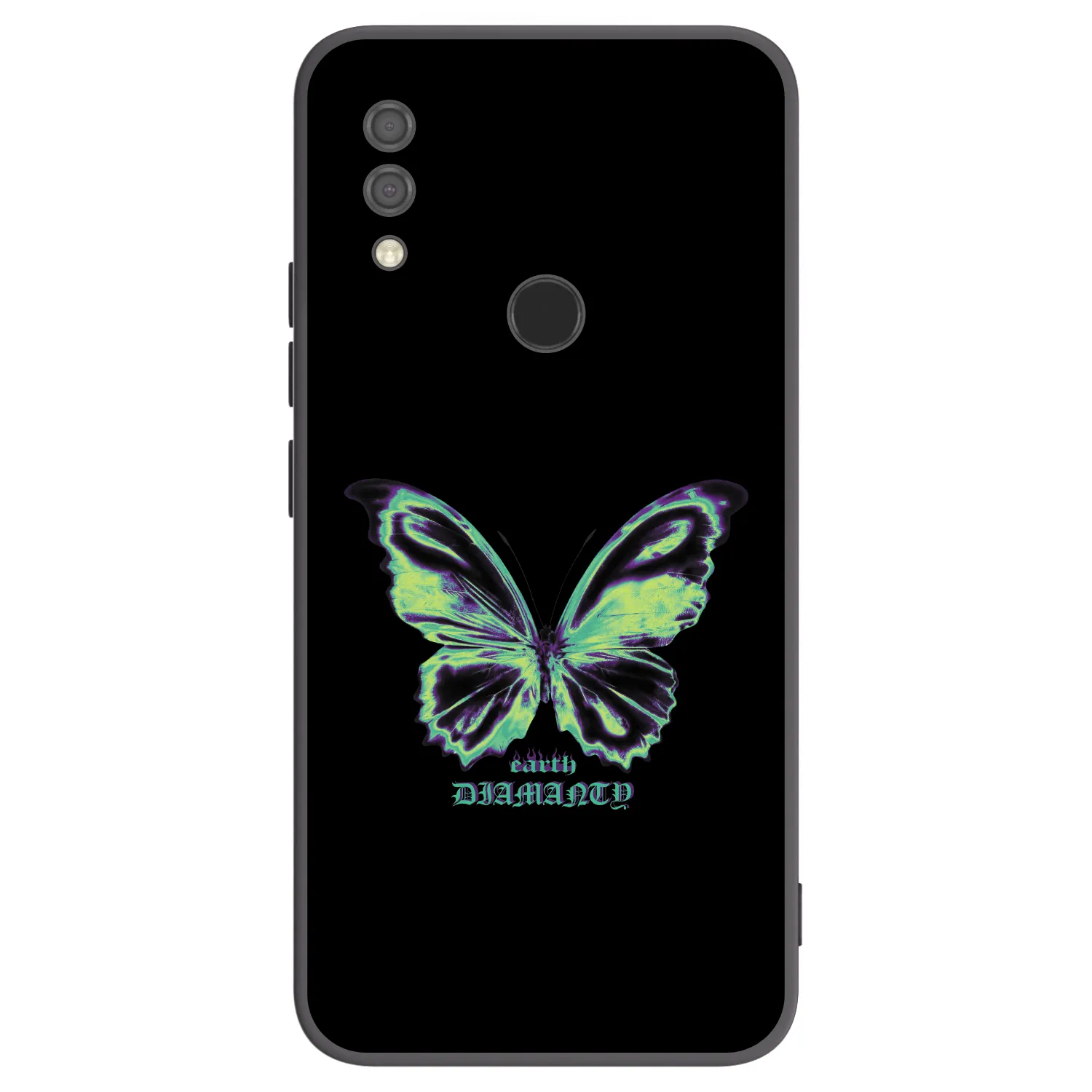 Picasee Xiaomi Redmi 7 Hülle - Schwarzes Silikon - Diamanty Blue