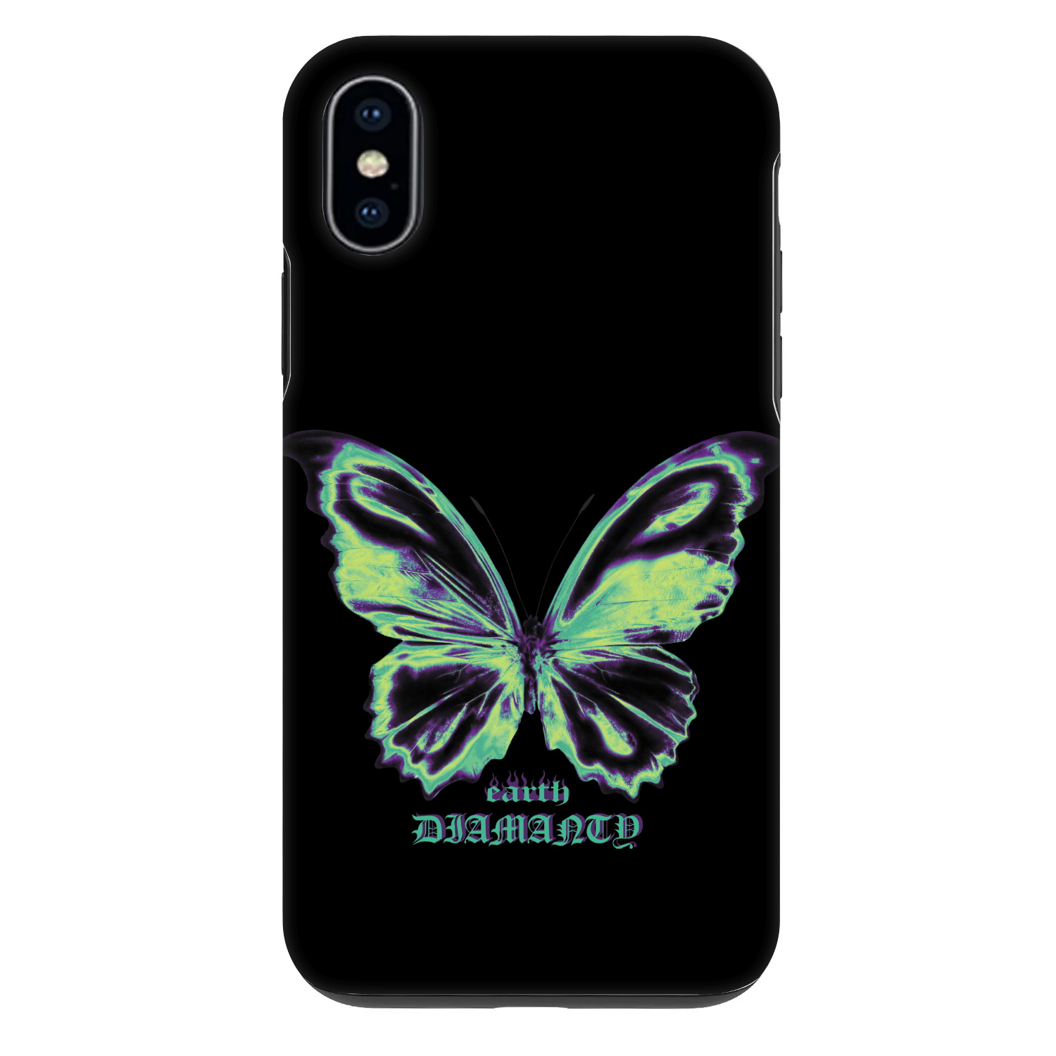 Picasee Fashion Case für Apple iPhone X/XS - Diamanty Blue