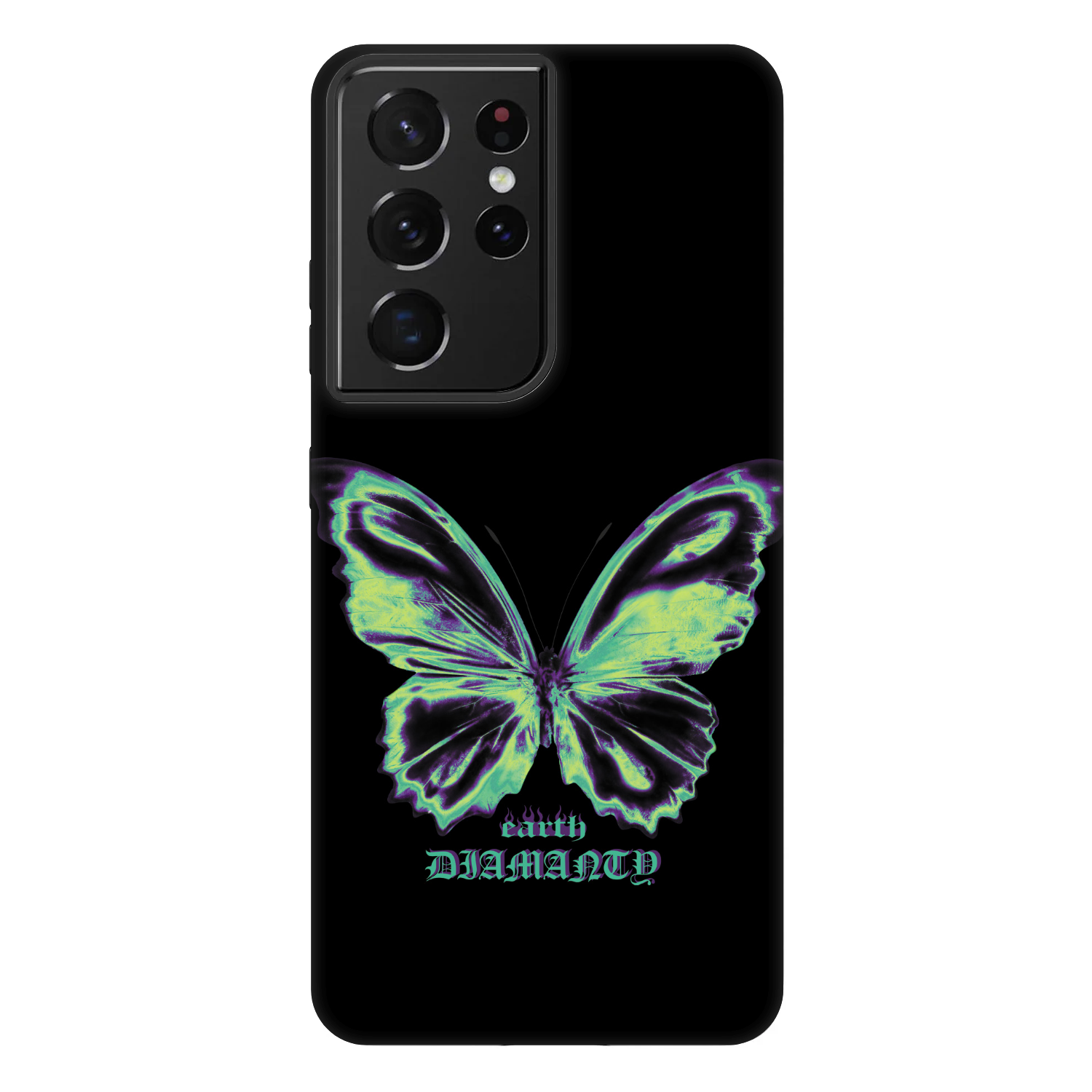 Picasee Fashion Case für Samsung Galaxy S21 Ultra 5G G998B - Diamanty Blue