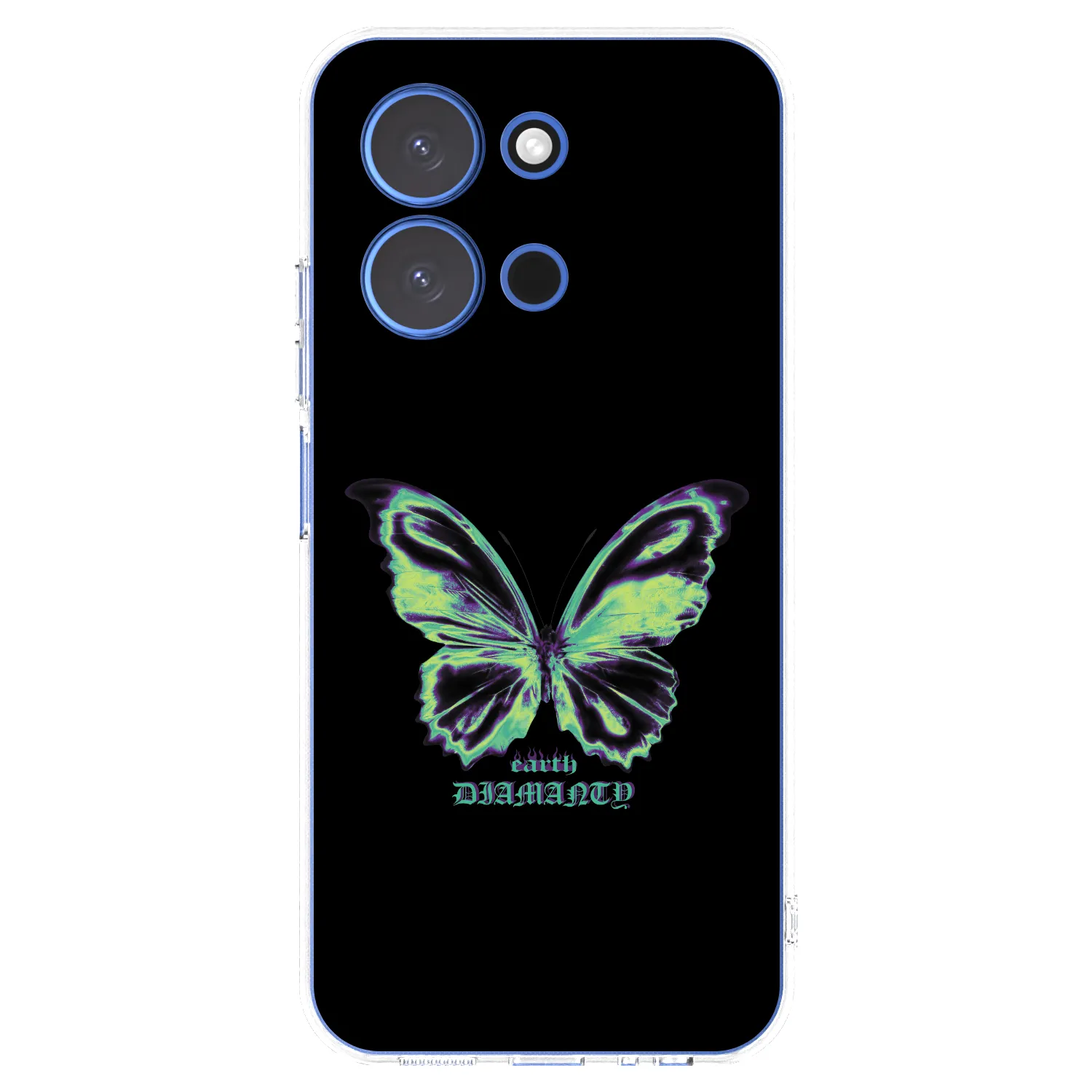 Picasee Xiaomi Redmi 15C 4G Hülle - Transparentes Silikon - Diamanty Blue