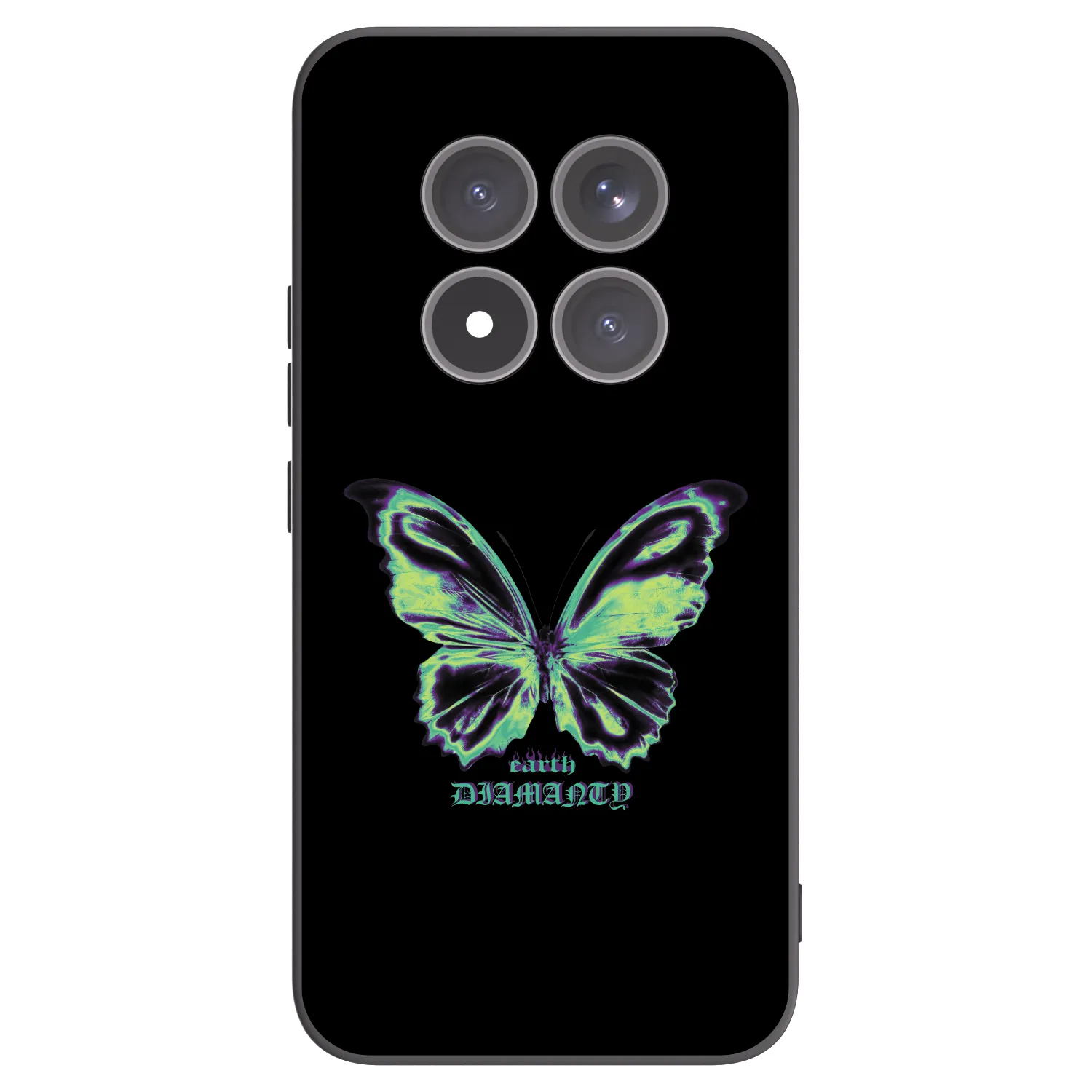 Picasee Xiaomi Redmi Note 15 Pro+ Hülle - Schwarzes Silikon - Diamanty Blue