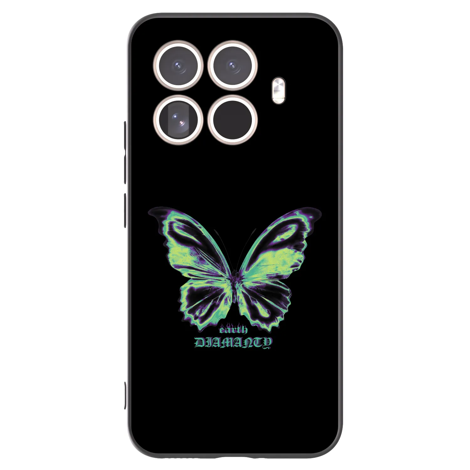 Picasee Xiaomi 15T Pro Hülle - Schwarzes Silikon - Diamanty Blue