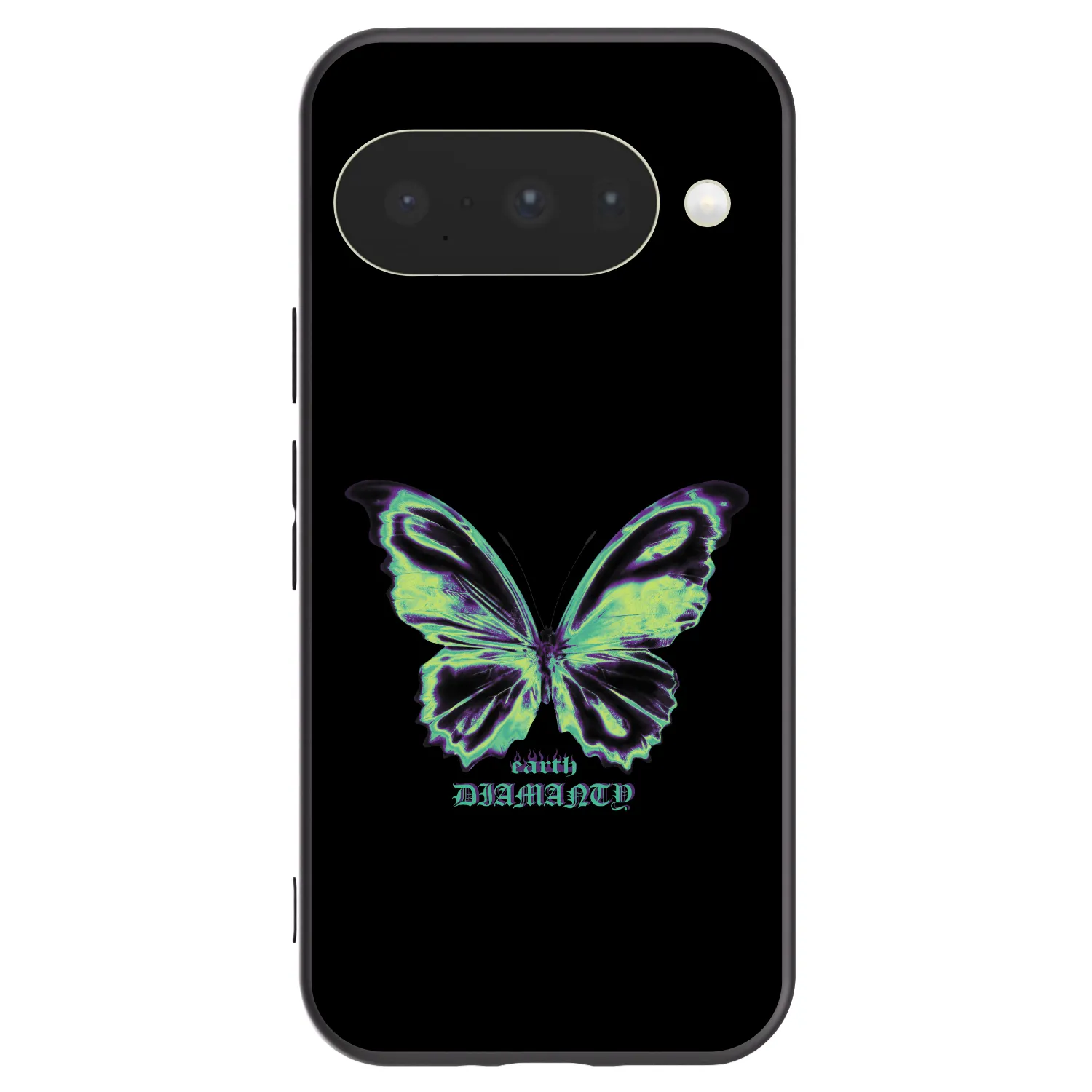 Picasee Google Pixel 10 Hülle - Schwarzes Silikon - Diamanty Blue