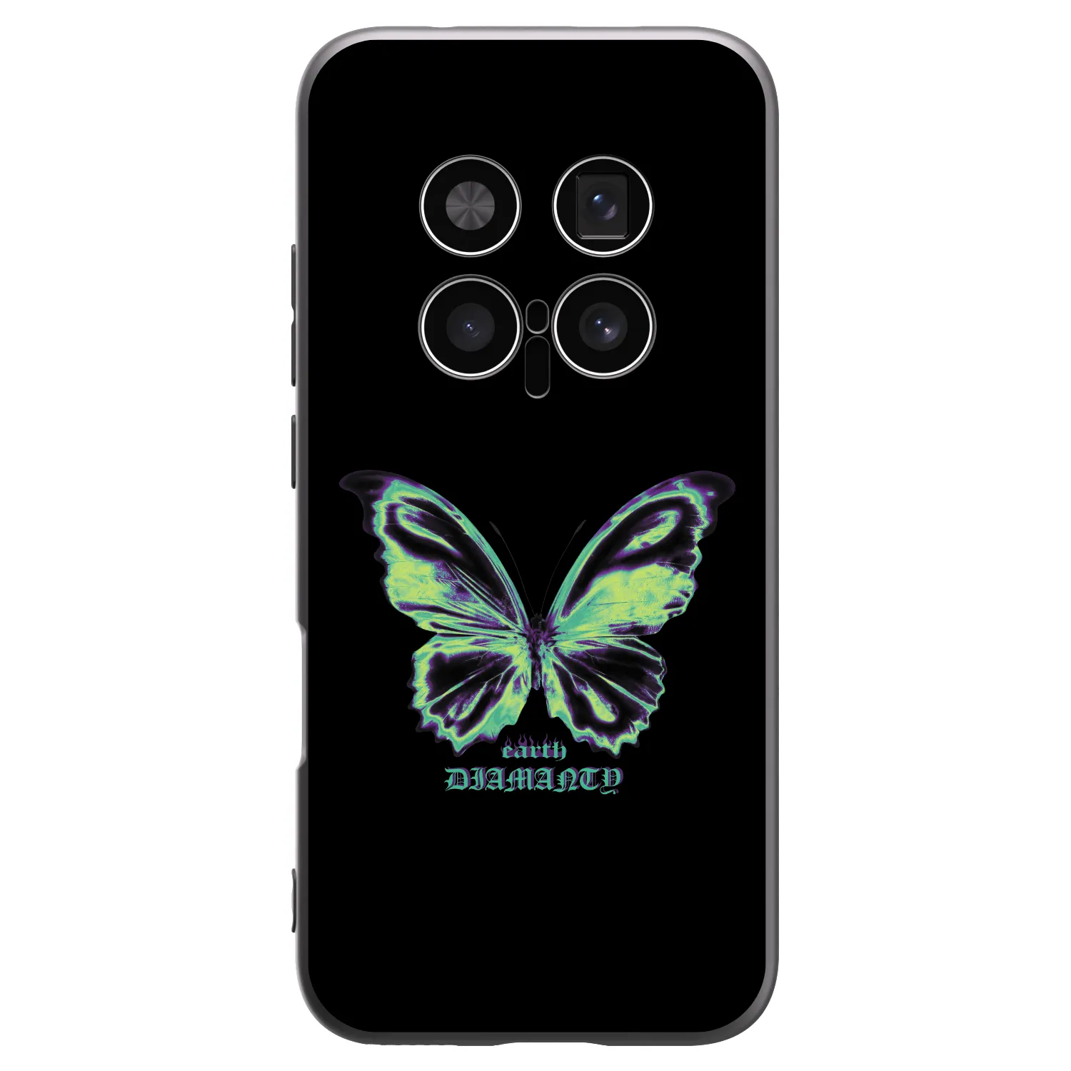 Picasee Honor Magic8 Pro 5G Hülle - Schwarzes Silikon - Diamanty Blue
