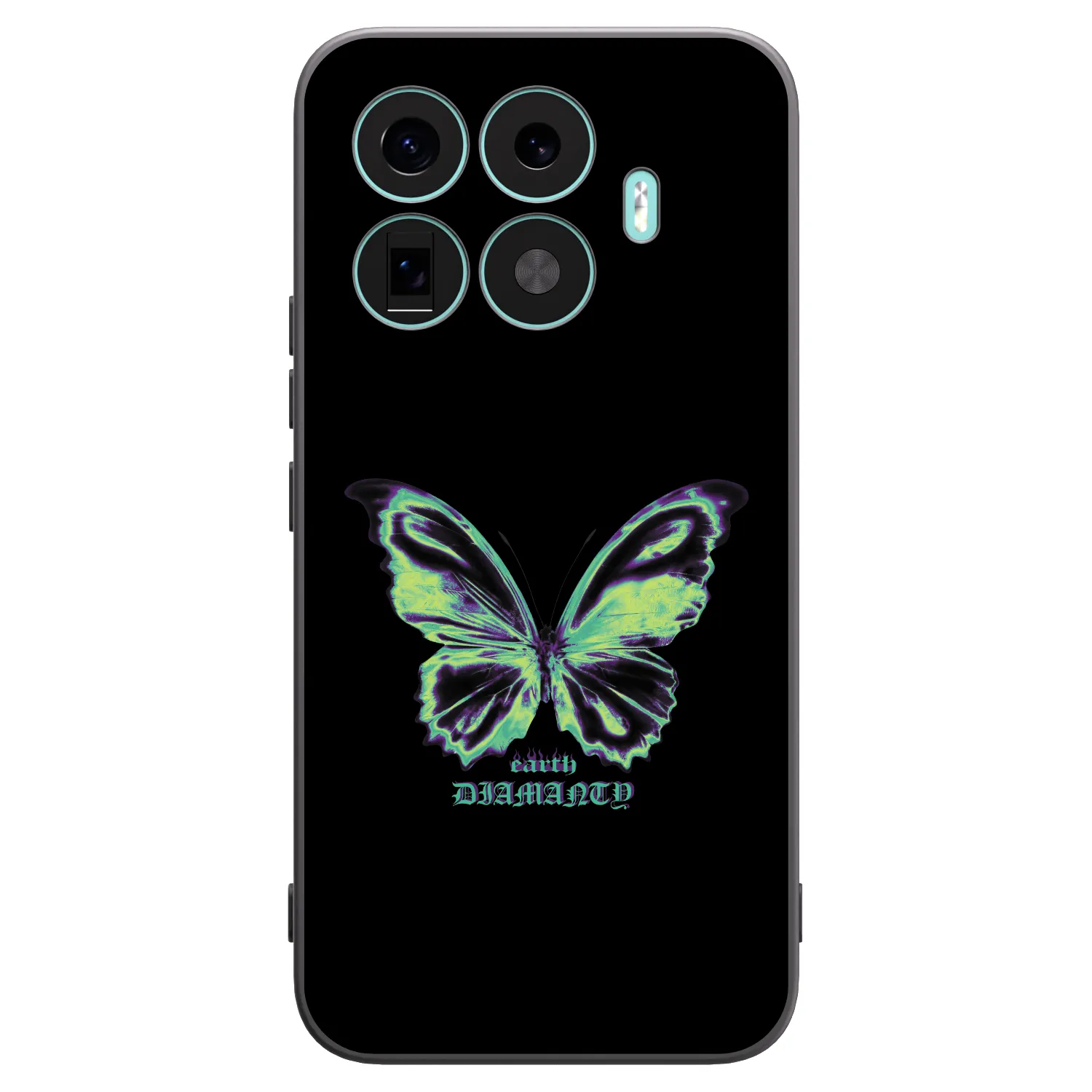 Picasee Xiaomi 17T Pro Hülle - Schwarzes Silikon - Diamanty Blue
