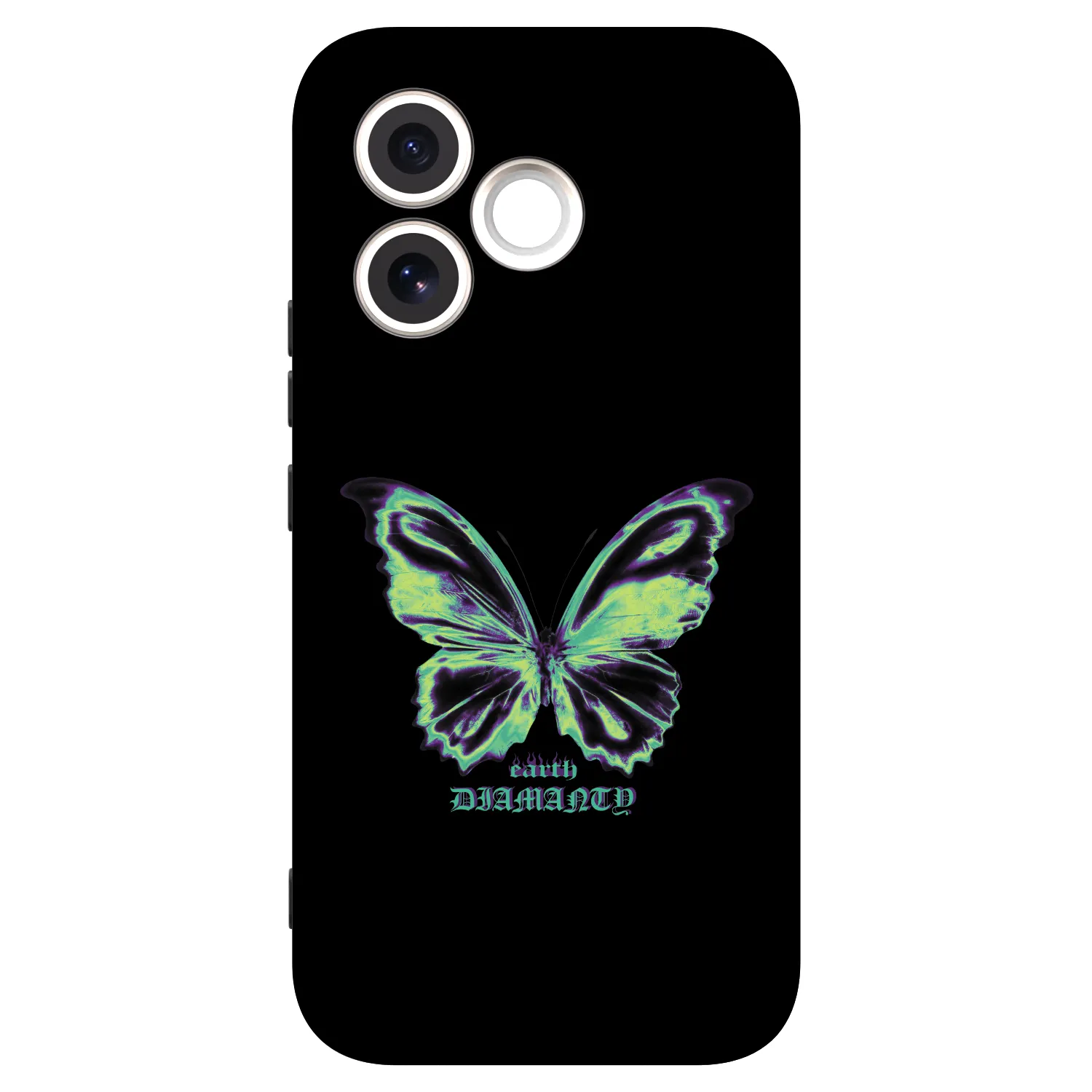 Picasee Honor 600 Lite Hülle - Schwarzes Silikon - Diamanty Blue