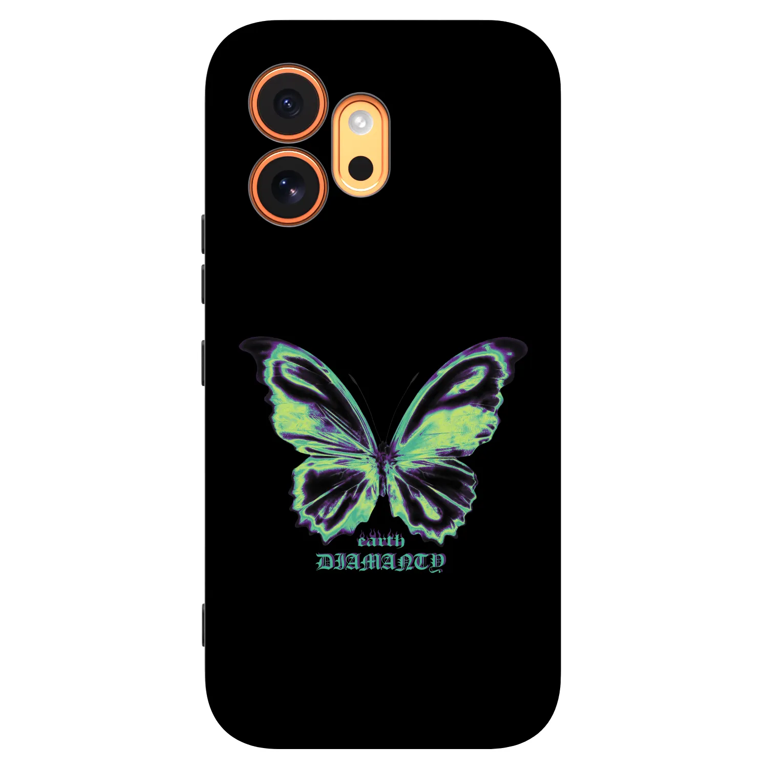 Picasee Honor 600 Hülle - Schwarzes Silikon - Diamanty Blue