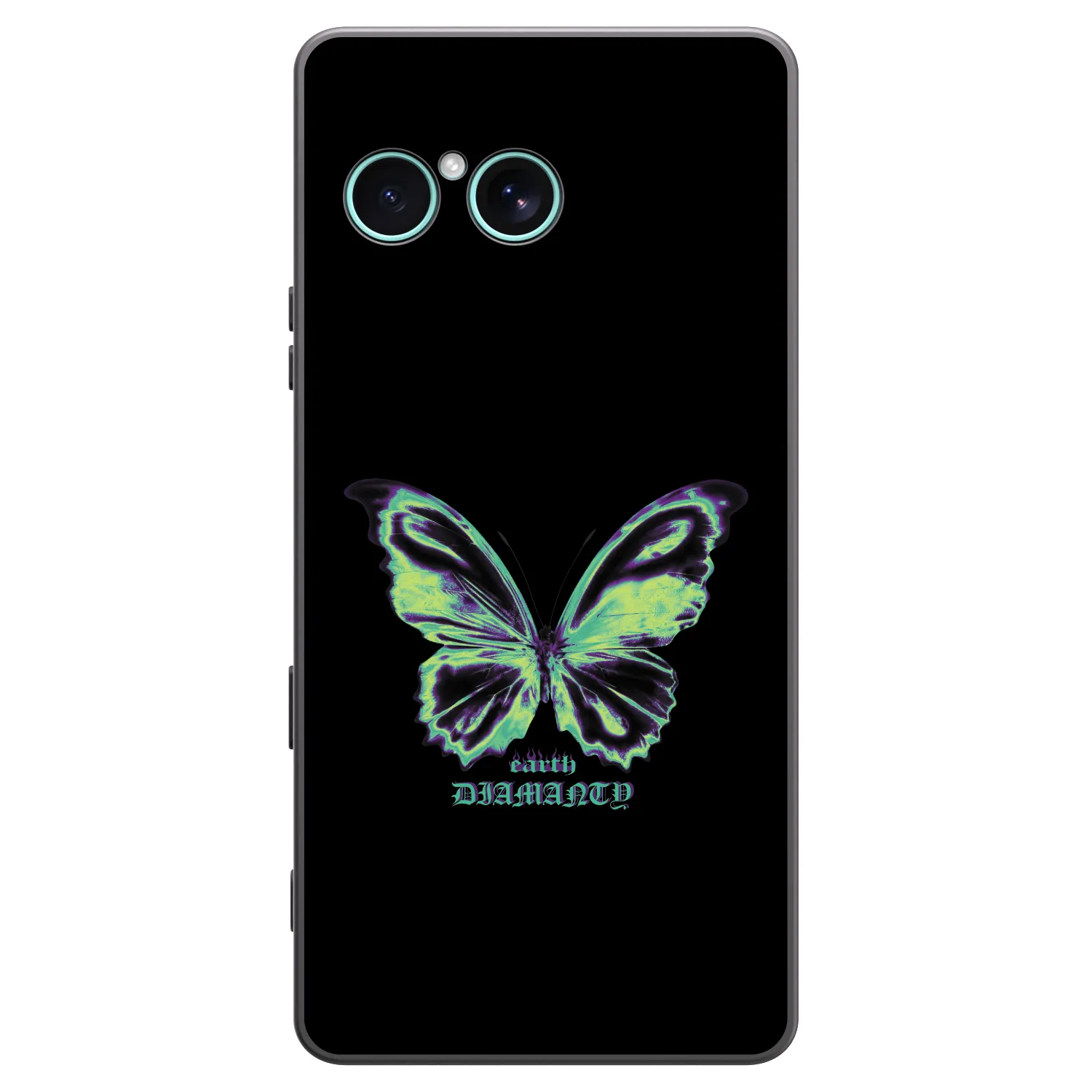 Picasee Sony Xperia 10 VII Hülle - Schwarzes Silikon - Diamanty Blue