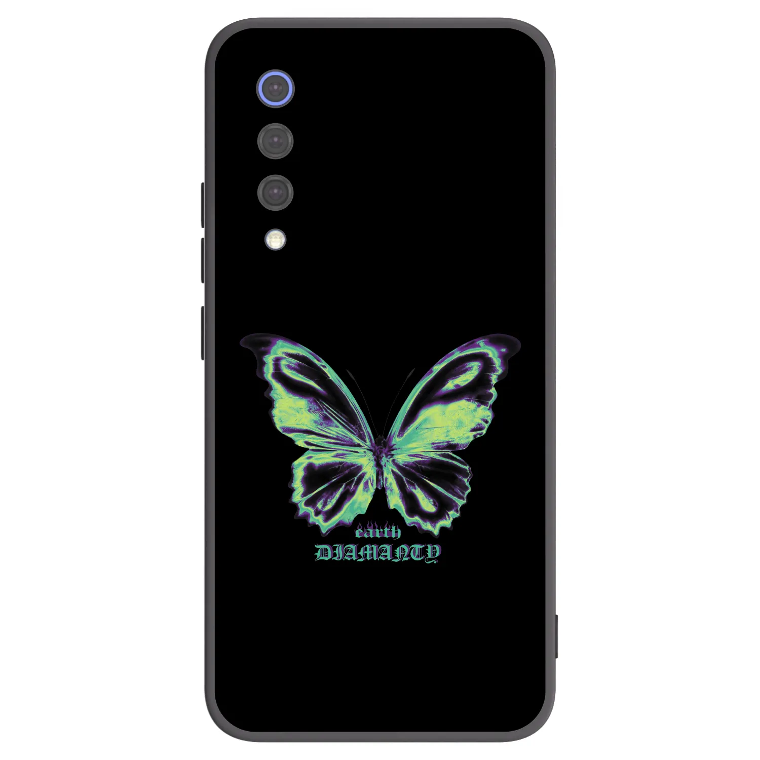 Picasee Xiaomi Mi 9 SE Hülle - Schwarzes Silikon - Diamanty Blue