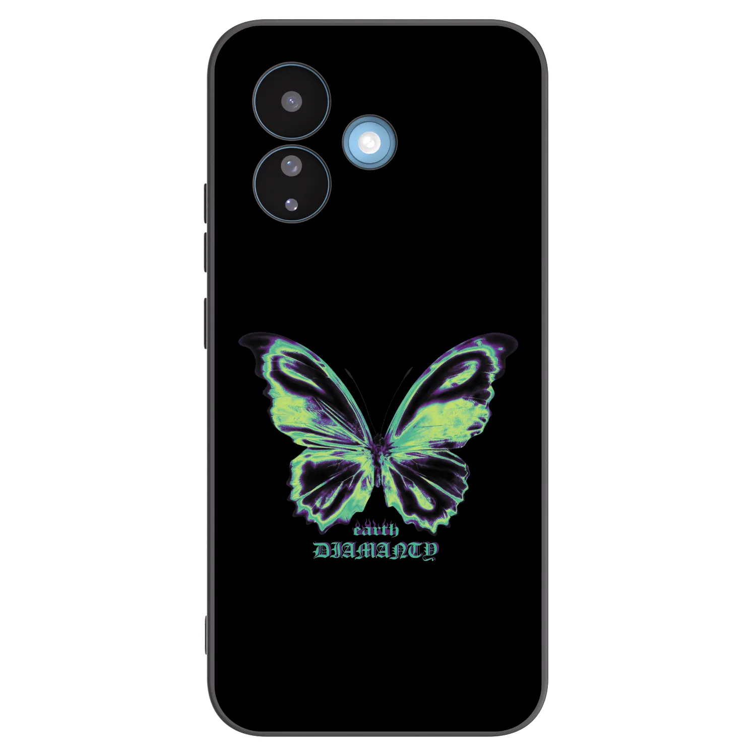 Picasee Xiaomi Redmi Note 17 Pro 5G Hülle - Schwarzes Silikon - Diamanty Blue