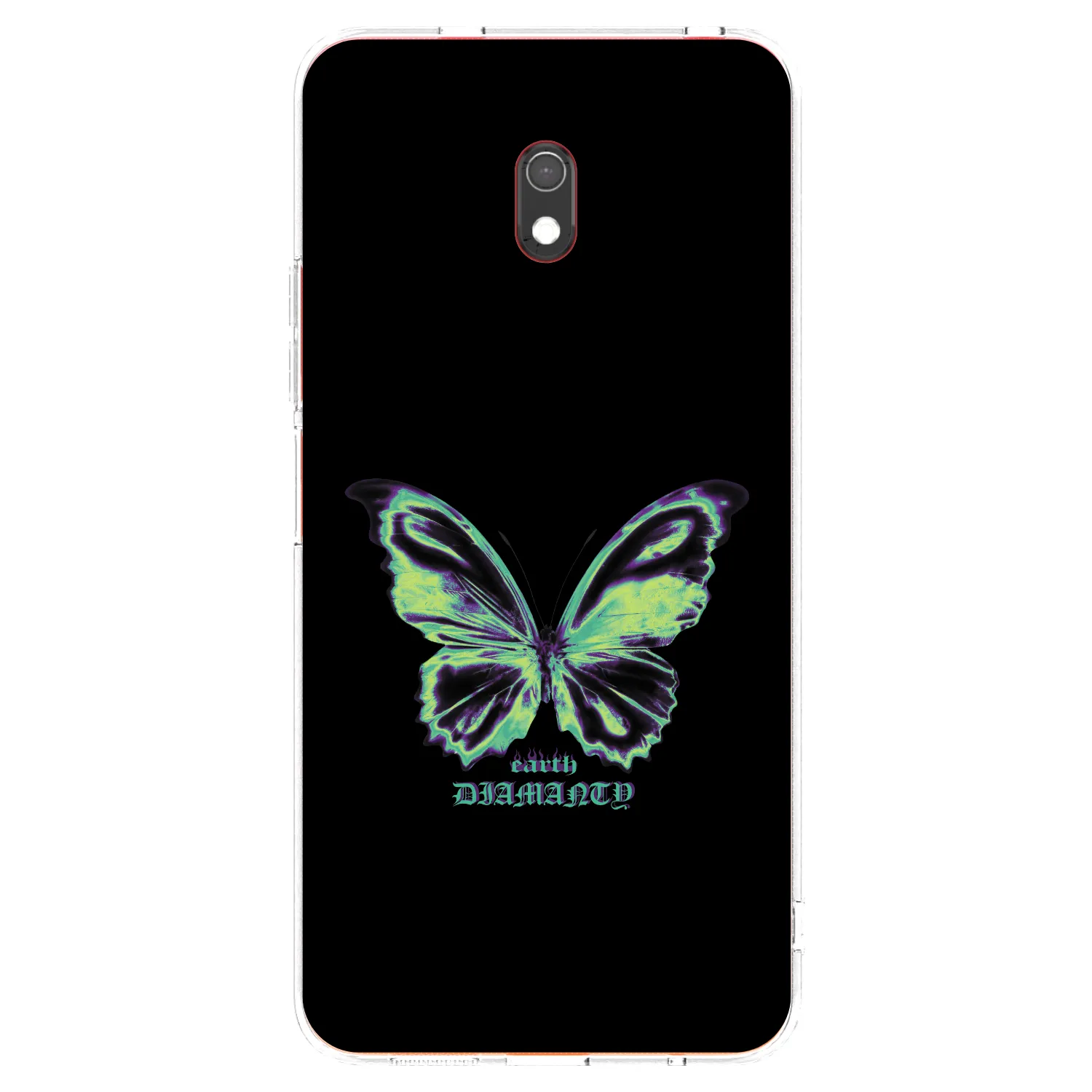 Picasee Xiaomi Redmi 8A Hülle - Transparentes Silikon - Diamanty Blue