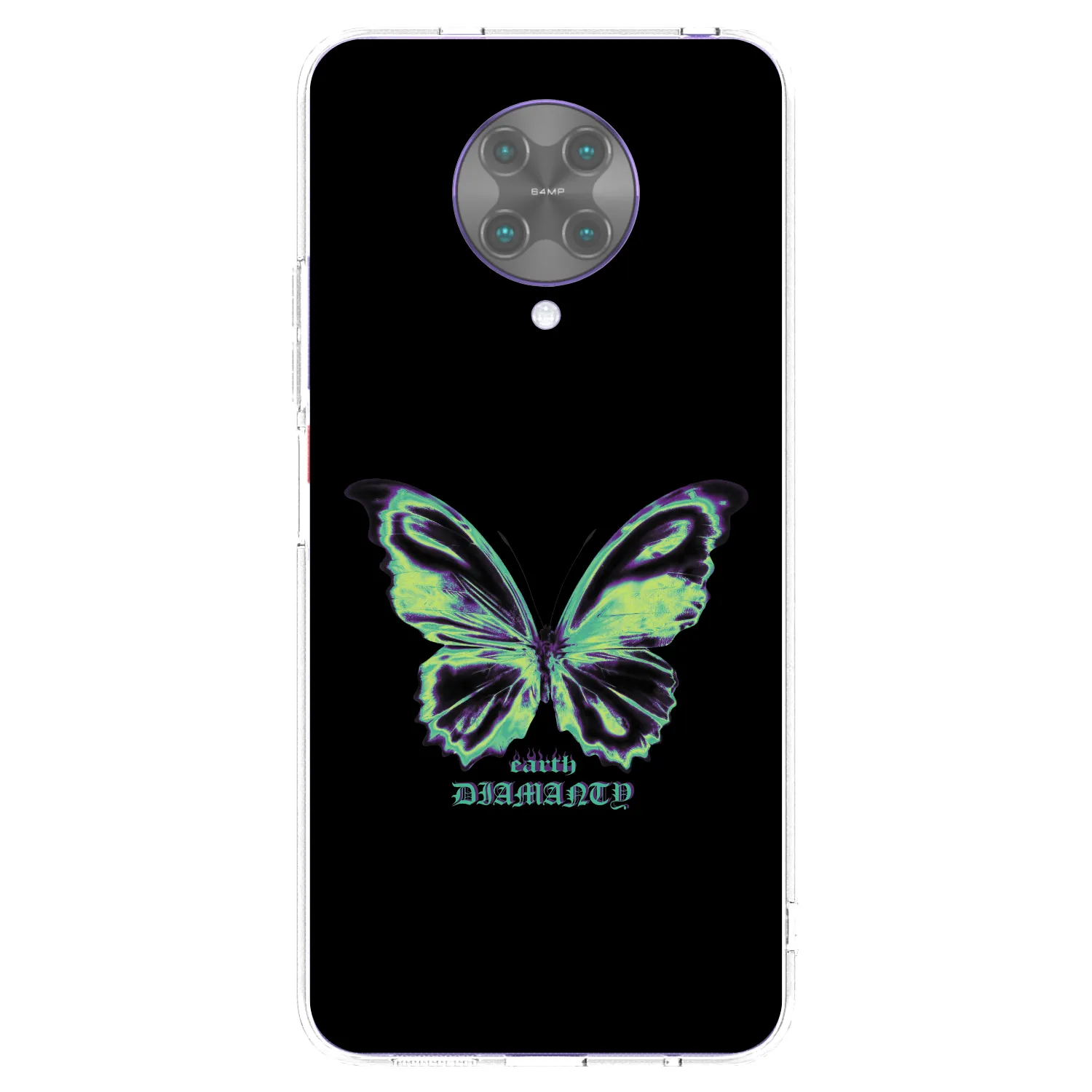 Picasee Xiaomi Poco F2 Pro Hülle - Transparentes Silikon - Diamanty Blue