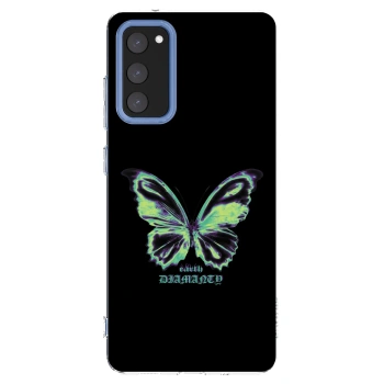 Picasee Samsung Galaxy S20 FE Hülle - Transparentes Silikon - Diamanty Blue