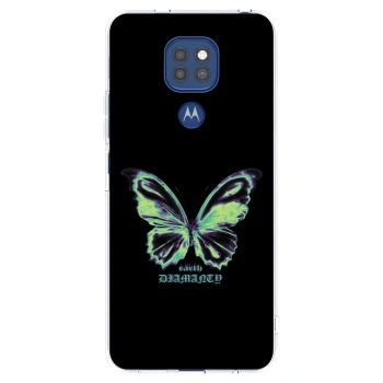 Picasee Motorola Moto G9 Play Hülle - Transparentes Silikon - Diamanty Blue