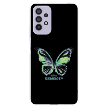 Picasee Samsung Galaxy A32 4G SM-A325F Hülle - Transparentes Silikon - Diamanty Blue
