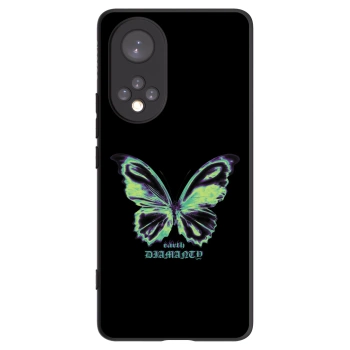 Picasee Honor 50 5G Hülle - Schwarzes Silikon - Diamanty Blue