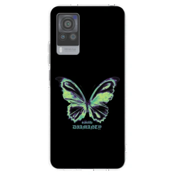 Picasee Vivo X60 Pro 5G Hülle - Transparentes Silikon - Diamanty Blue