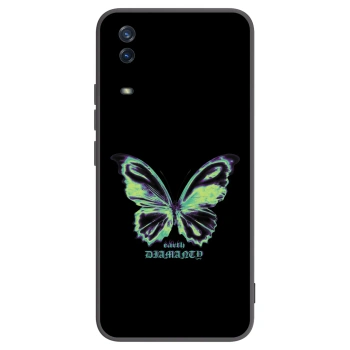 Picasee Vivo Y11s Hülle - Schwarzes Silikon - Diamanty Blue