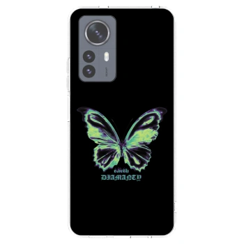 Picasee Xiaomi 12 Pro Hülle - Transparentes Silikon - Diamanty Blue