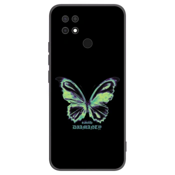 Picasee Xiaomi Redmi 10C Hülle - Schwarzes Silikon - Diamanty Blue