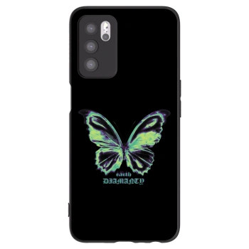 Picasee OPPO A16 Hülle - Schwarzes Silikon - Diamanty Blue