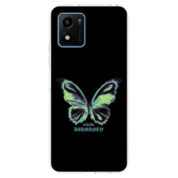 Picasee Vivo Y01 Hülle - Transparentes Silikon - Diamanty Blue