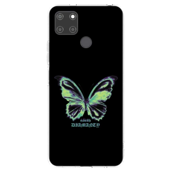 Picasee Realme C21Y Hülle - Transparentes Silikon - Diamanty Blue