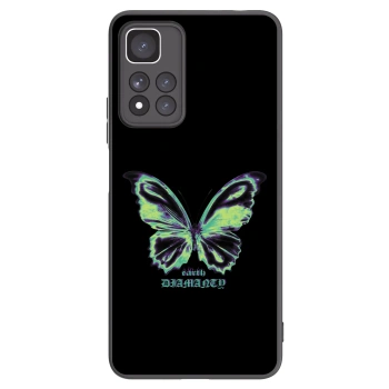 Picasee Xiaomi Redmi Note 11 Pro+ 5G Hülle - Schwarzes Silikon - Diamanty Blue