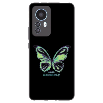 Picasee Xiaomi 12T Pro Hülle - Schwarzes Silikon - Diamanty Blue