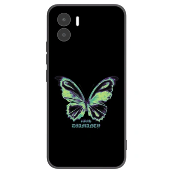 Picasee Xiaomi Redmi A1 Hülle - Schwarzes Silikon - Diamanty Blue