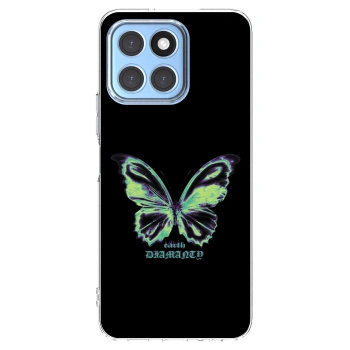 Picasee Honor X8 5G Hülle - Transparentes Silikon - Diamanty Blue