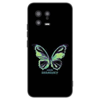 Picasee Xiaomi 13 Hülle - Schwarzes Silikon - Diamanty Blue