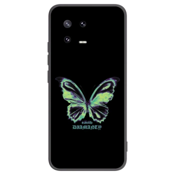 Picasee Xiaomi 13 Pro Hülle - Schwarzes Silikon - Diamanty Blue