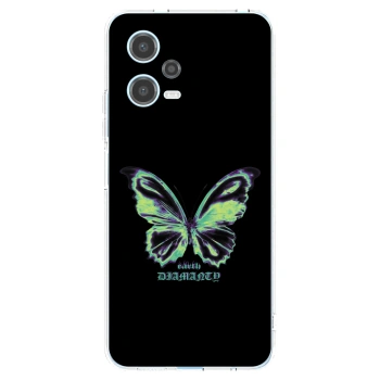 Picasee Xiaomi Redmi Note 12 5G Hülle - Transparentes Silikon - Diamanty Blue
