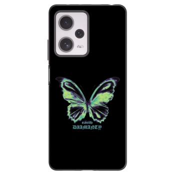 Picasee Xiaomi Redmi Note 12 Pro+ 5G Hülle - Schwarzes Silikon - Diamanty Blue