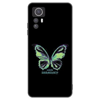 Picasee Xiaomi Redmi Note 12S Hülle - Schwarzes Silikon - Diamanty Blue