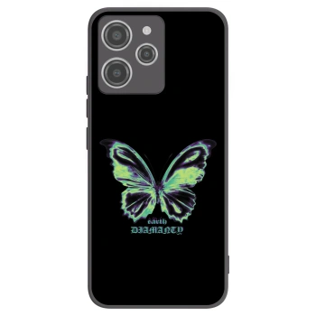 Picasee Xiaomi Redmi 12 4G Hülle - Schwarzes Silikon - Diamanty Blue